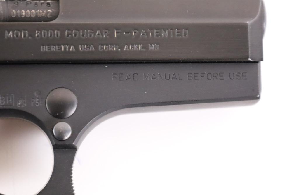 Beretta Model 8000 Cougar F 9mm Semi Auto Pistol