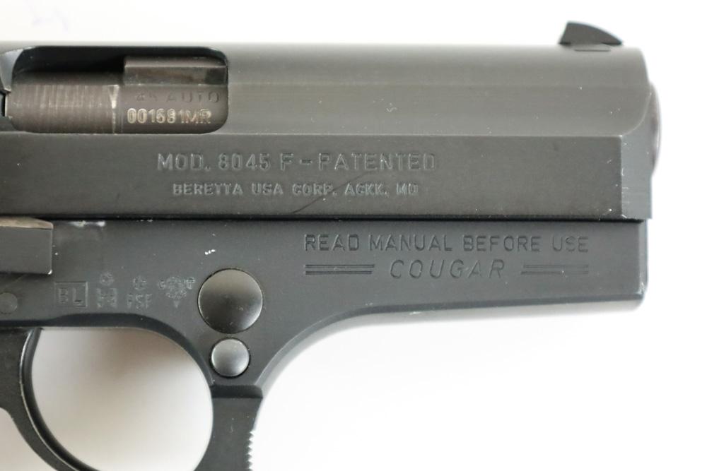 Beretta Model 8045 F Cougar 9mm Semi Auto Pistol