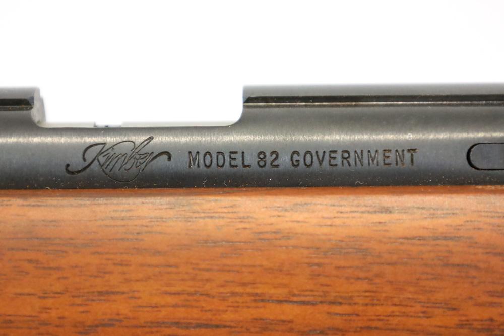 Kimber Model 82 Gov 22 LR Target Bolt Action Rifle