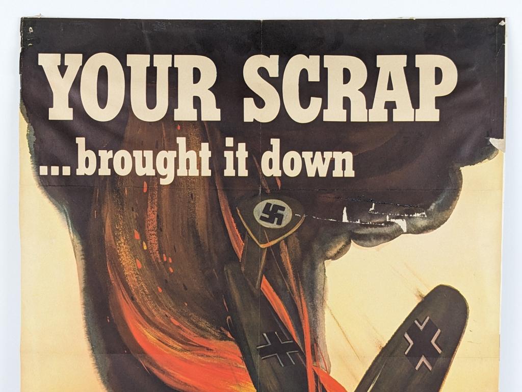 1942 US Military Scrapping Propaganda Poster