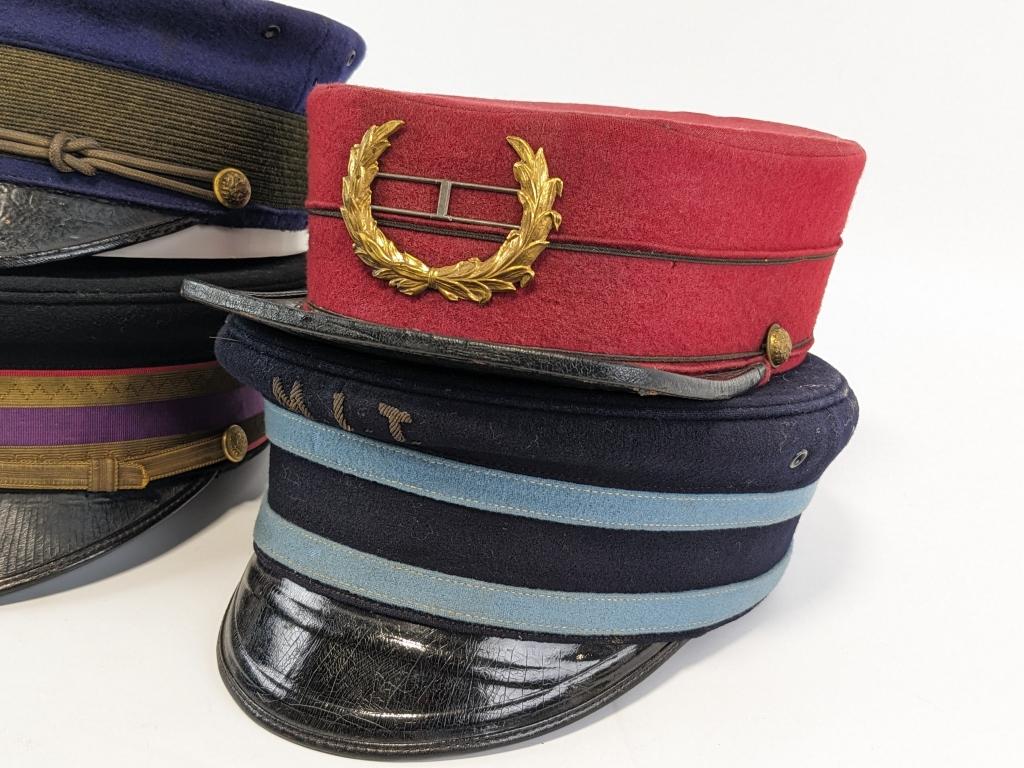 (4) Vintage Society Organization Dress Caps
