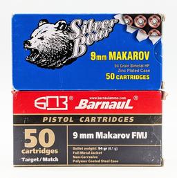 230 Rnds of Barnaul & Silver Bear 9mm Makarov
