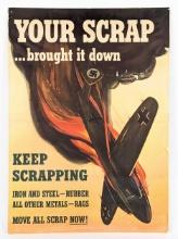 1942 US Military Scrapping Propaganda Poster