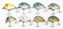 (8) Antique Heddon Punkinseed Fishing Lures