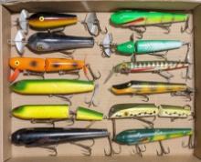 (12) Various Style Antique Musky Fishing Lures