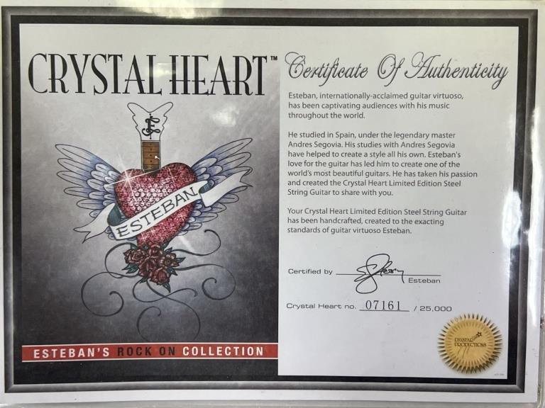 Esteban Crystal Heart Limited Steel String Guitar