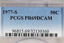 1977-S KENNEDY HALF DOLLAR PCGS PR69 DCAM