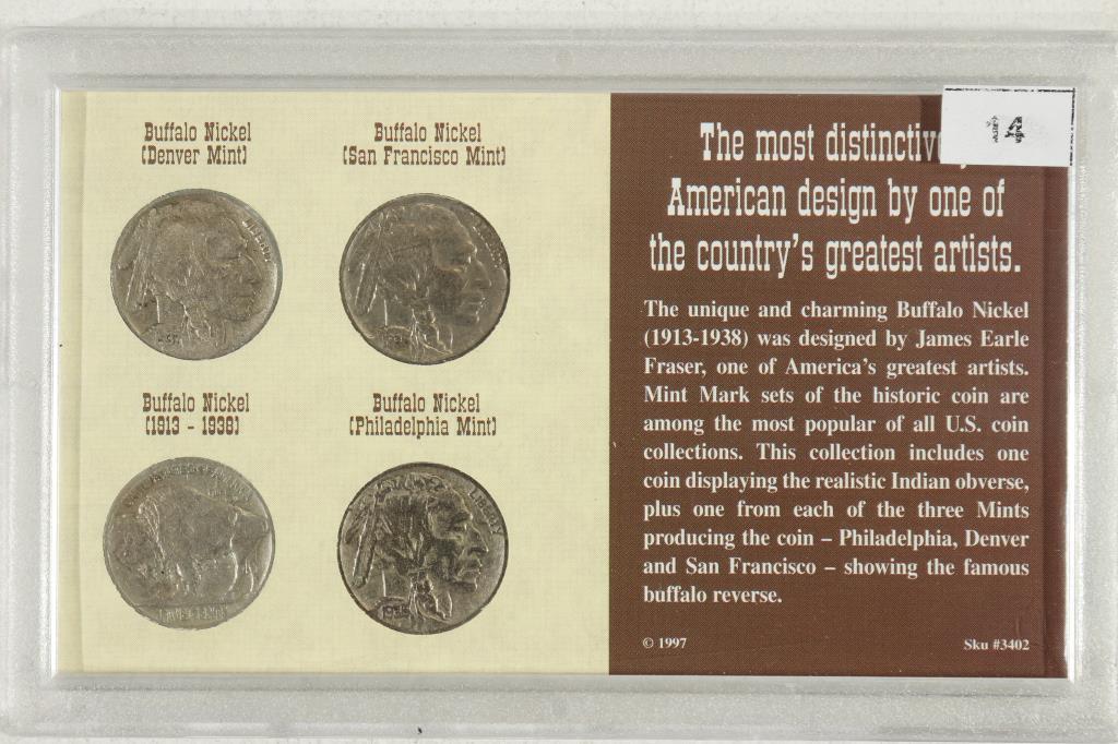 THE HISTORIC BUFFALO NICKEL MINT MARK COLLECTION