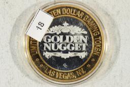 CASINO $10 SILVER TOKEN (UNC) GOLDEN NUGGET