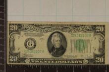 1934-C US $20 FRN, GREEN SEAL.
