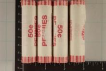 4-SOLID DATE ROLLS OF 2004 BU LINCOLN CENTS