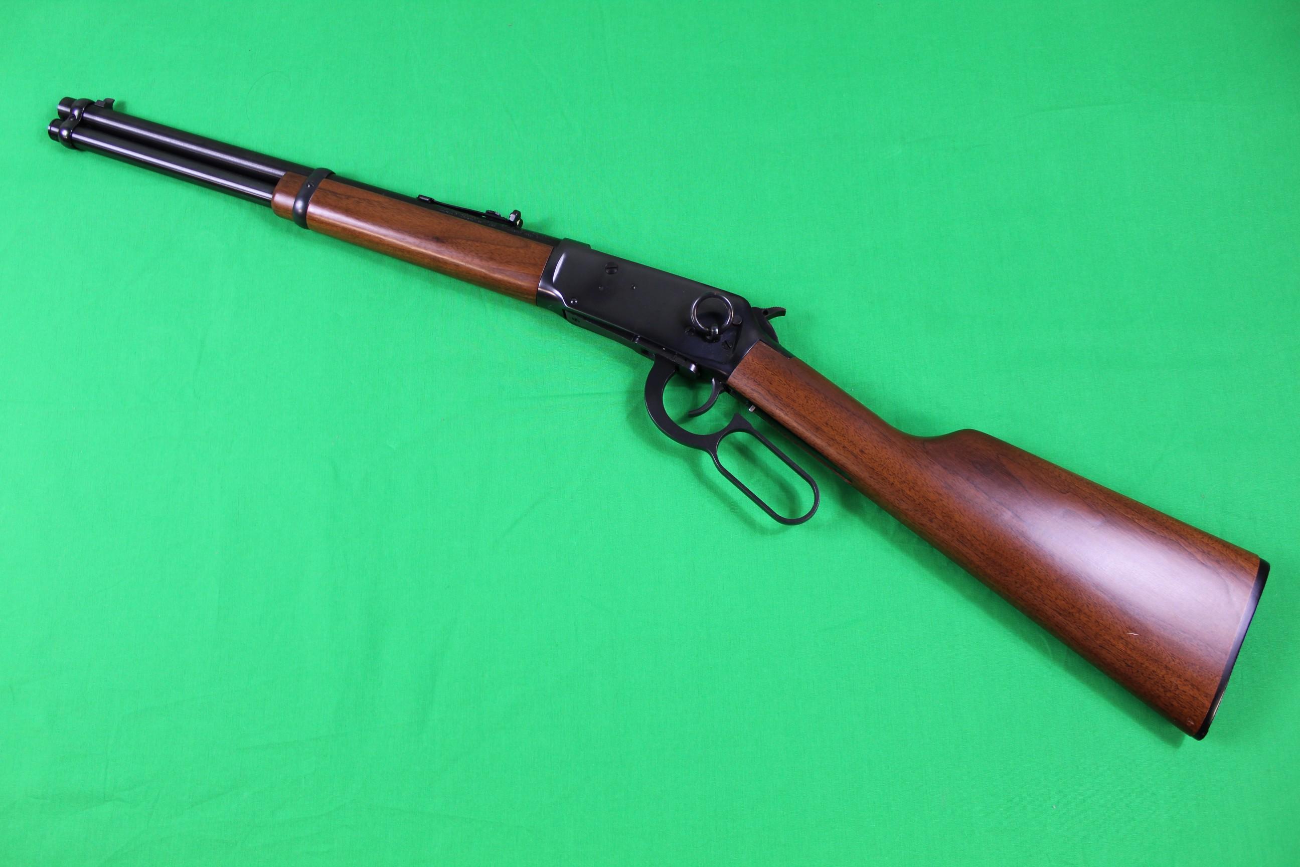 Winchester 94AE, caliber 45 Colt, s/n 6208554.  Trapper rifle (16” barrel),