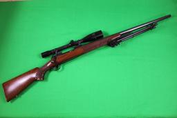 Winchester Model 70, caliber 220 Swift, s/n 453782.  Pre-64, this rifle has