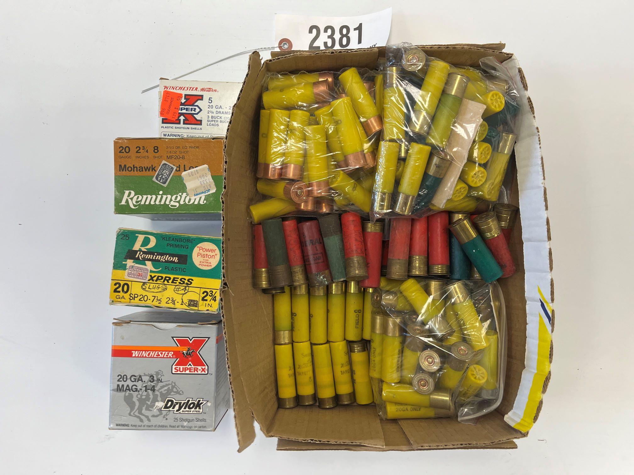 Contents of Box- Assorted 410, 16-gauge and 20-gauge Ammunition