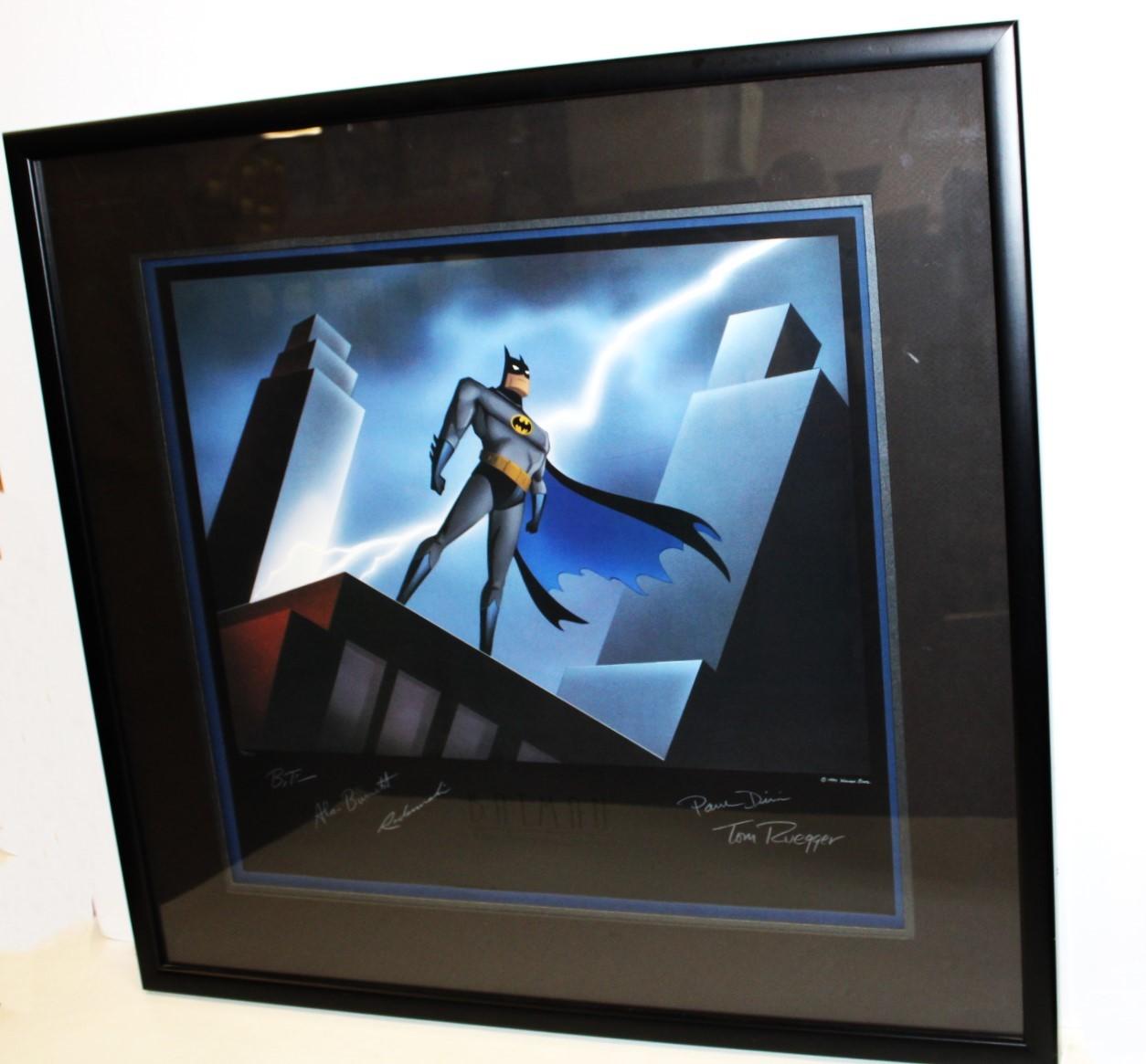 SIGNED LITHOGRAPH FROM BATMAN:THE ANIMATED SERIES