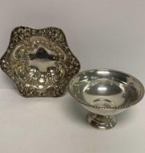 PAIR OF STERLING SILVER SERVING PIECES