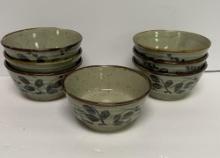 GROUP OF 7 POTTERY BOWLS