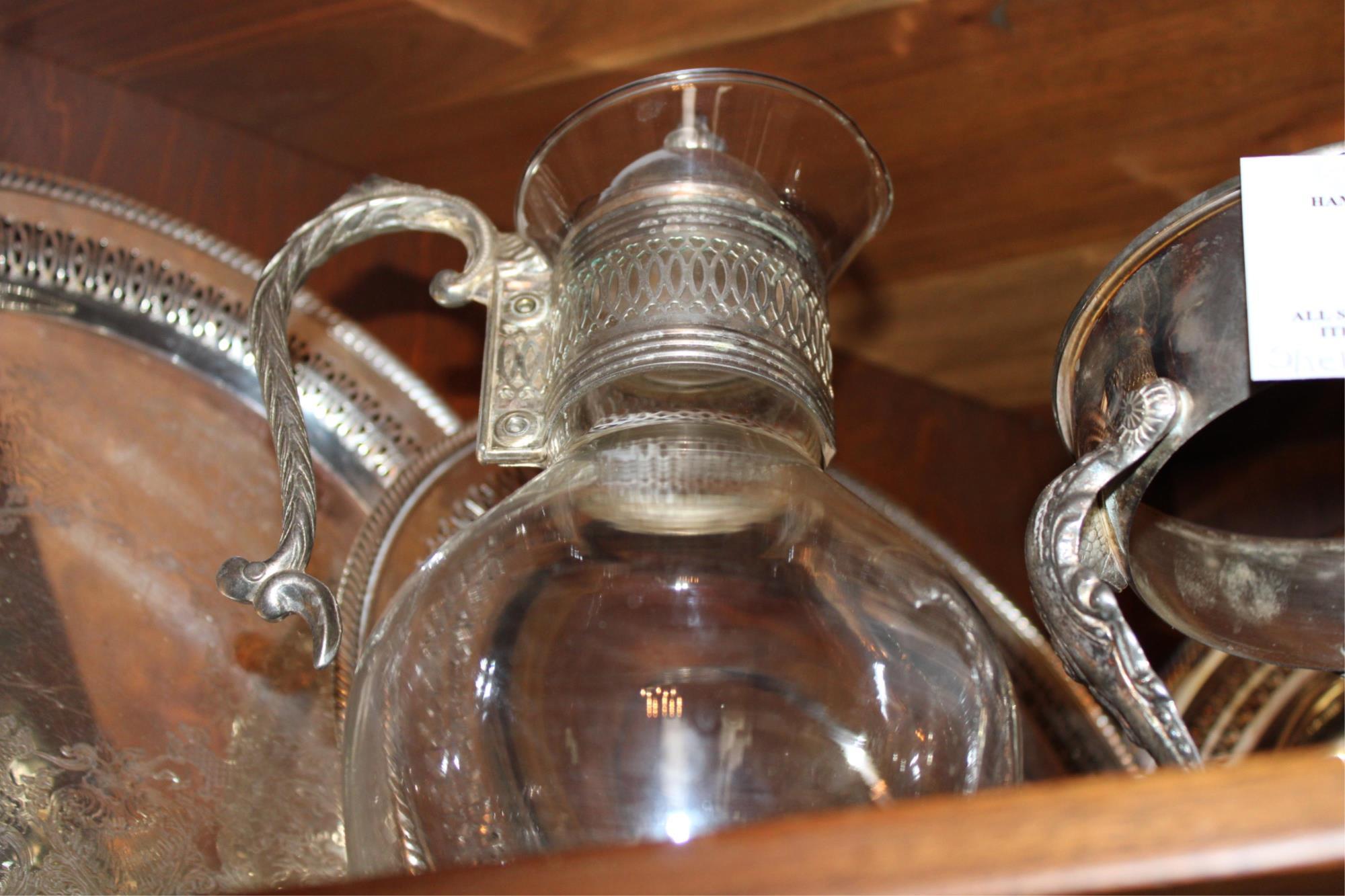 SIX PIECES OF SILVER PLATE SERVICE