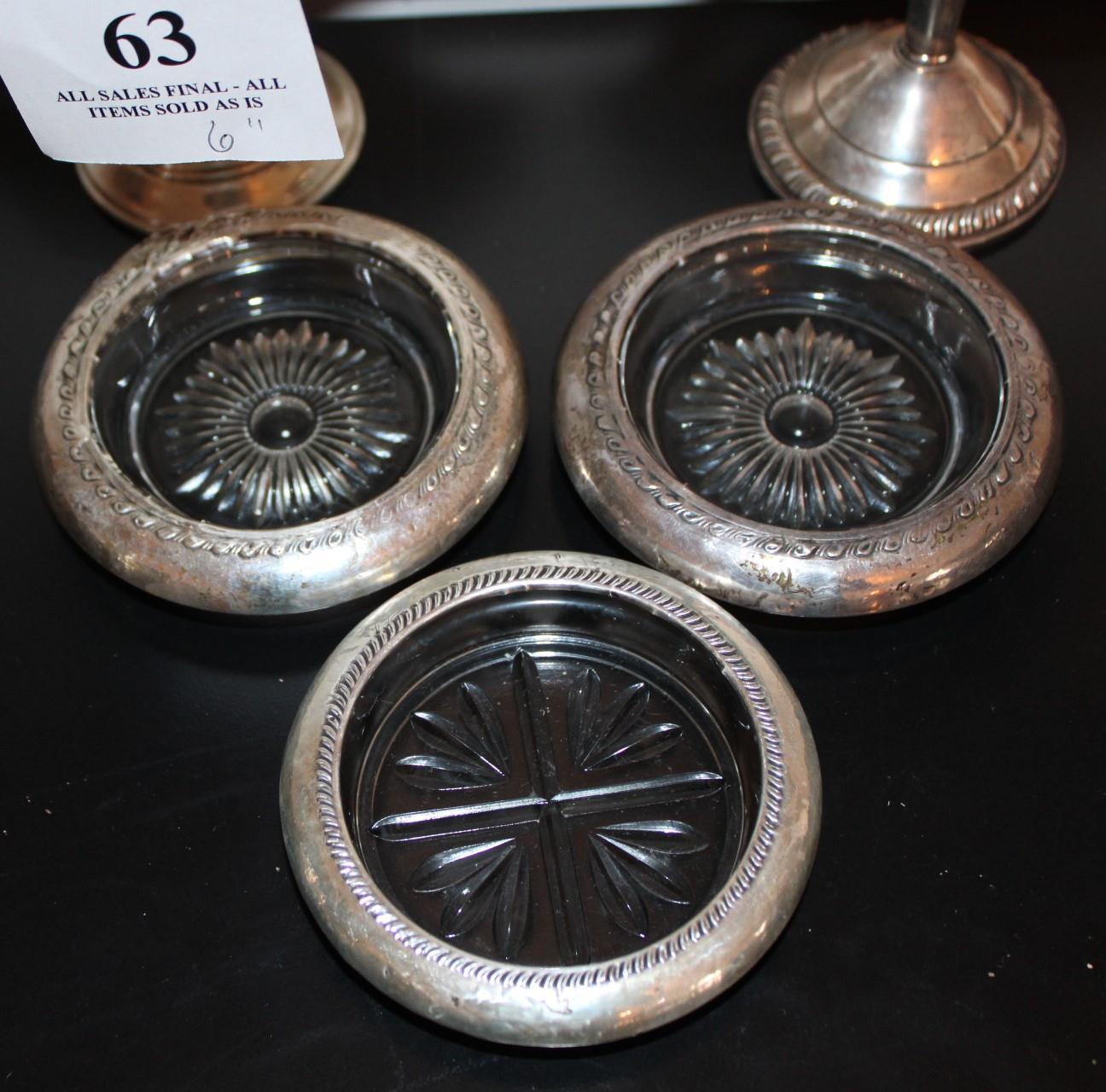 STERLING SILVER CANDY DISHES