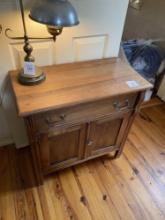 WASHSTAND WITH DRAWER & CABINET