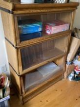 THREE SECTION BARRISTER BOOKCASE