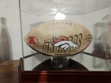 BRONCOS SUPER BOWL CHAMPIONS  FOOTBALL IN CASE