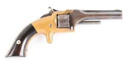 (A) S&W Gutta Percha Cased No. 1 1st Issue 6th Type Revolver.