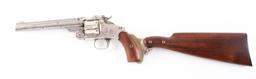 (A^) S&W New Model No. 3 Australian Model Single Action Revolver with Shoulder Stock.