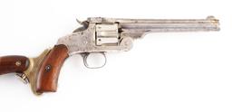 (A^) S&W New Model No. 3 Australian Model Single Action Revolver with Shoulder Stock.