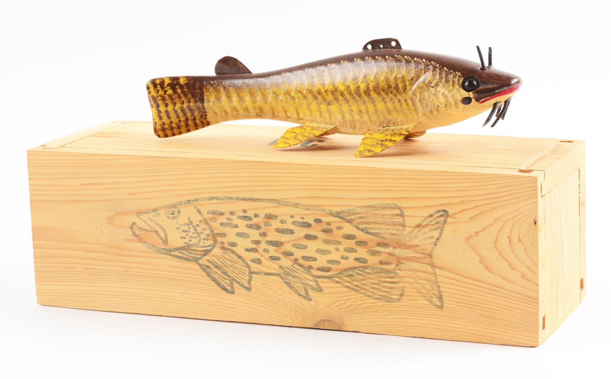 Lot of 5: Contemporary Michigan Fish Decoys in Original Boxes.