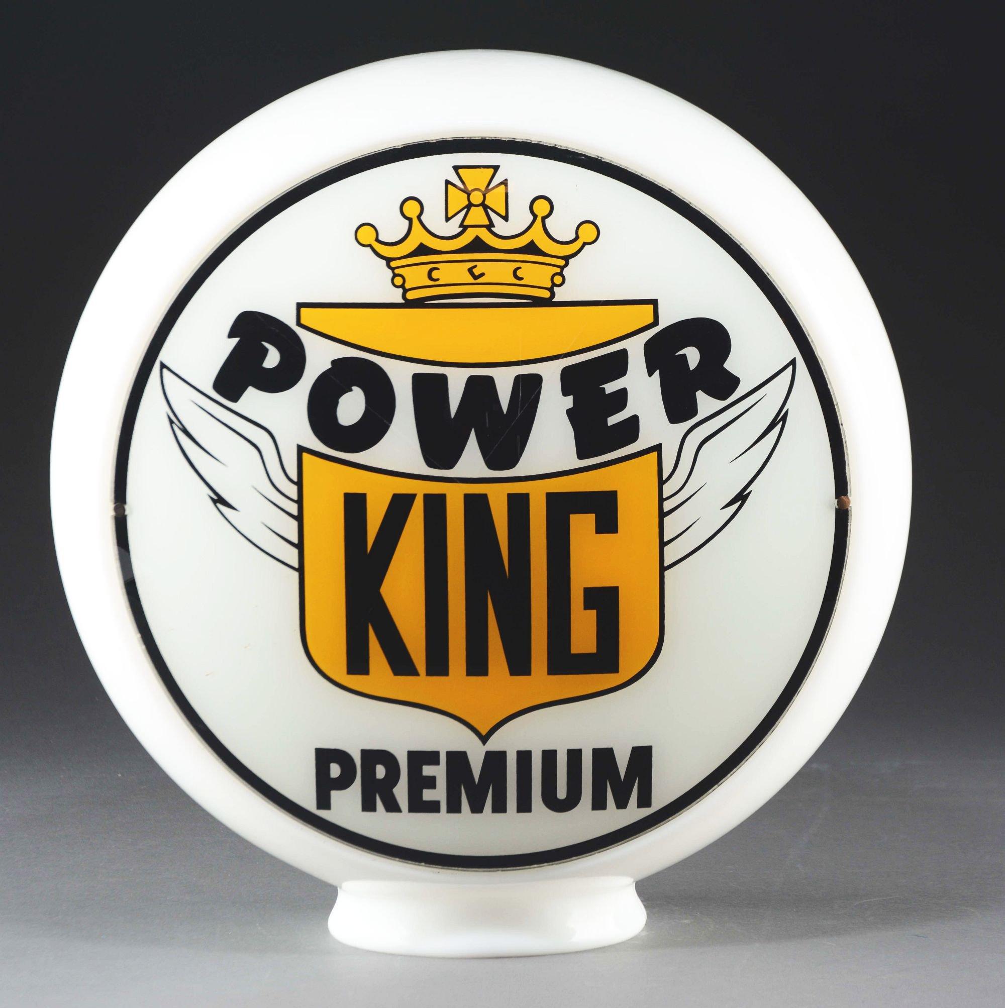 Power King Premium Gasoline 13-1/2" Complete Globe.