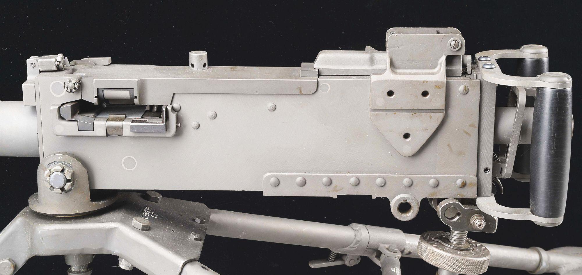 (N) RAMO REGISTERED SIDE PLATE BROWNING 1919 A4 MACHINE GUN ON LOW M2 MOUNT WITH NUMEROUS ACCESSORIE