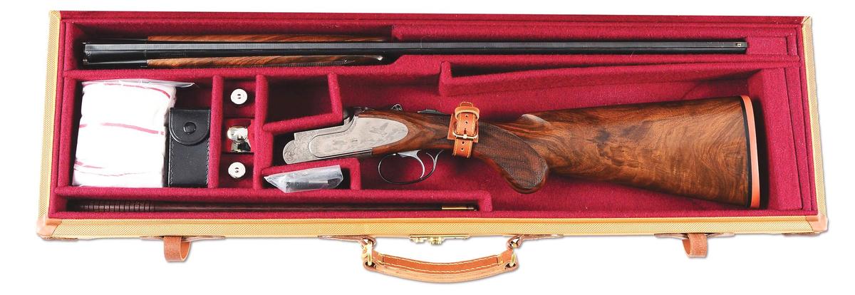 (M) Fausti Sideplated Boxlock 28 Gauge OU Shotgun with Cases.