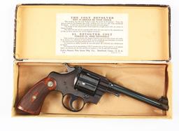 (C) Boxed Pre-War Colt Officer's Model Double Action Target Revolver (1920).