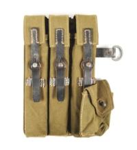 GERMAN WWII MP40 MAGAZINES IN ORIGINAL 3-CELL POUCH.