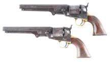 (A) HISTORIC BRACE OF COLT MODEL 1851 NAVY PERCUSSION REVOLVERS INSCRIBED TO MEDAL OF HONOR RECIEPIE