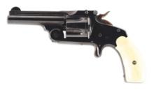(A) FINE BLUED SMITH & WESSON SECOND MODEL .38 BABY RUSSIAN SINGLE ACTION REVOLVER WITH BOX.
