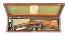 (A) A HIGH CONDITION WESTLEY RICHARDS PERCUSSION BIG GAME RIFLE WITH CASE, ATTRIBUTED TO THE MAHARAJ
