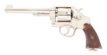(C) SMITH & WESSON .44 HAND EJECTOR 2ND MODEL DOUBLE ACTION REVOLVER WITH FACTORY LETTER.