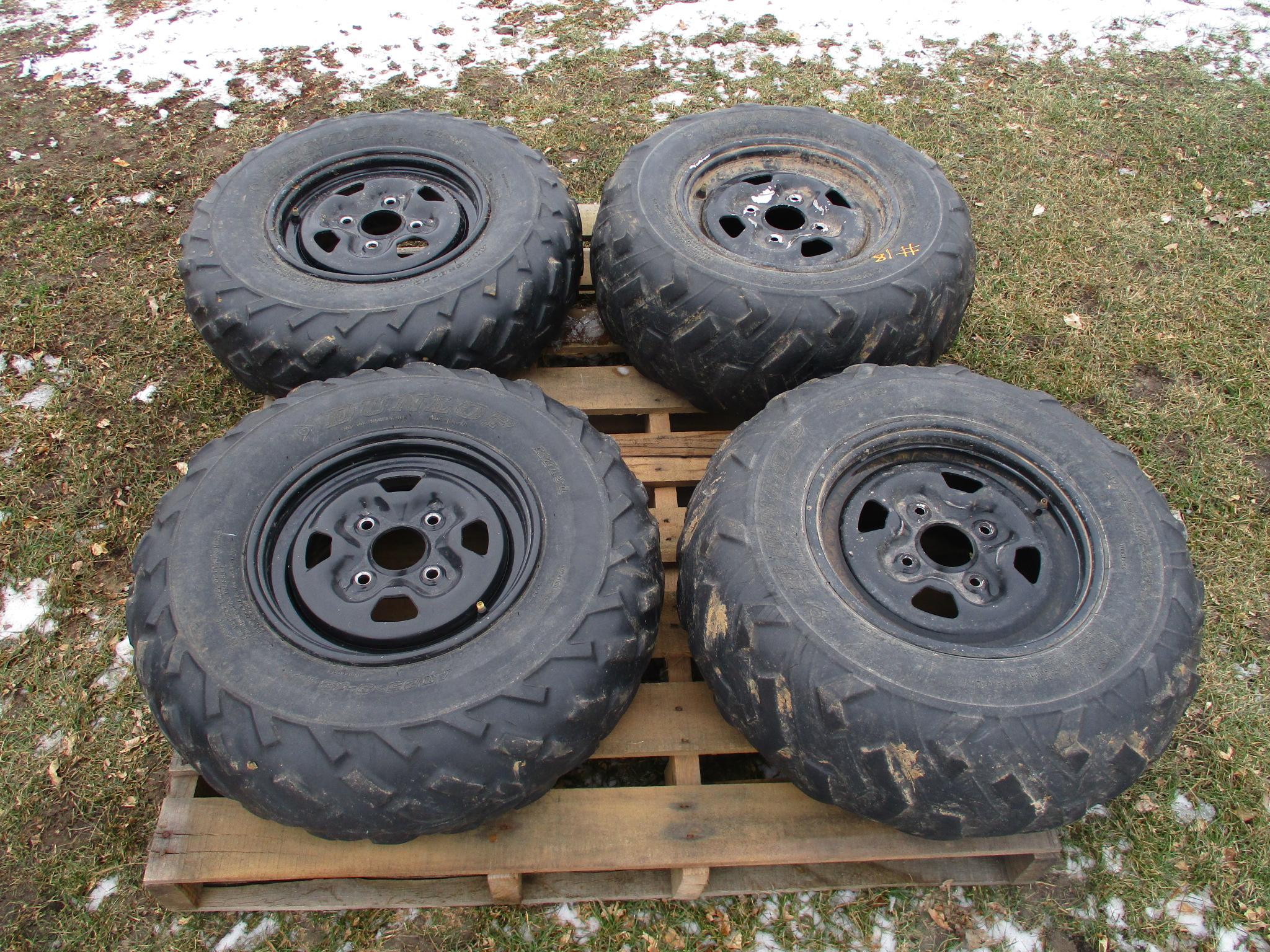 ATV tires two 25 x 8-12, two 25 x 10 - 12