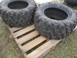 Two 27 x 11.00 R14 ATV tires