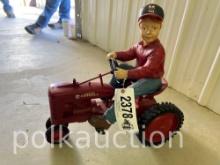 FARMALL M WITH BOY, NEW REPRODUCTION