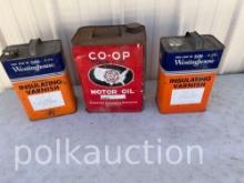 (3) MISC OIL CANS