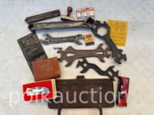 VINTAGE WRENCHES & MISC ITEMS