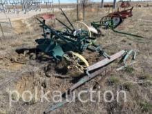 JOHN DEERE 2 BTM SULKY PLOW  **NO SHIPPING AVAILABLE**