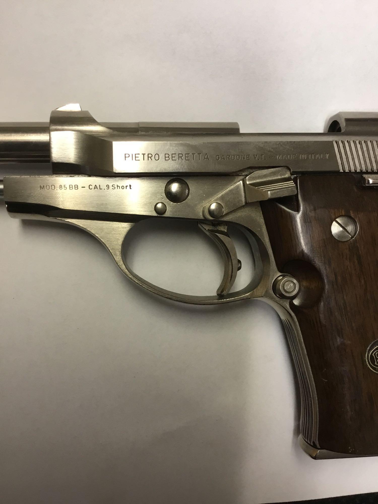 Pietro Beretta 9mm pistol with clip