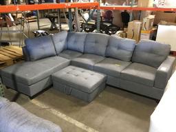 Russ Sectional with Ottoman by Andover Mills in Gray