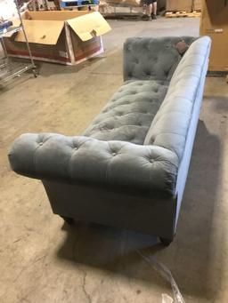 Hendrix Chesterfield Sofa by Willa Arlo Interiors in Gray