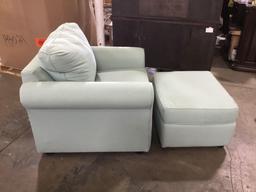 Manning Armchair and Ottoman by Birch Lane in Bayou Spray