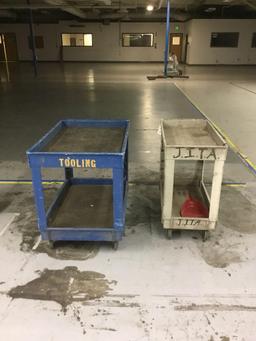 (2) Rolling Utility Carts